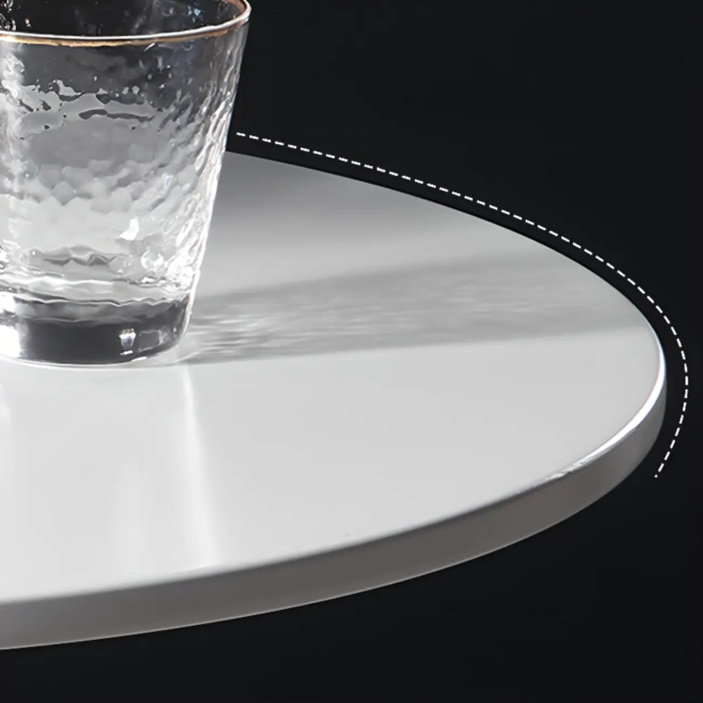 Modern Round White Acrylic Pub Bar Table for Bistro