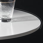 Modern Round White Acrylic Pub Bar Table for Bistro