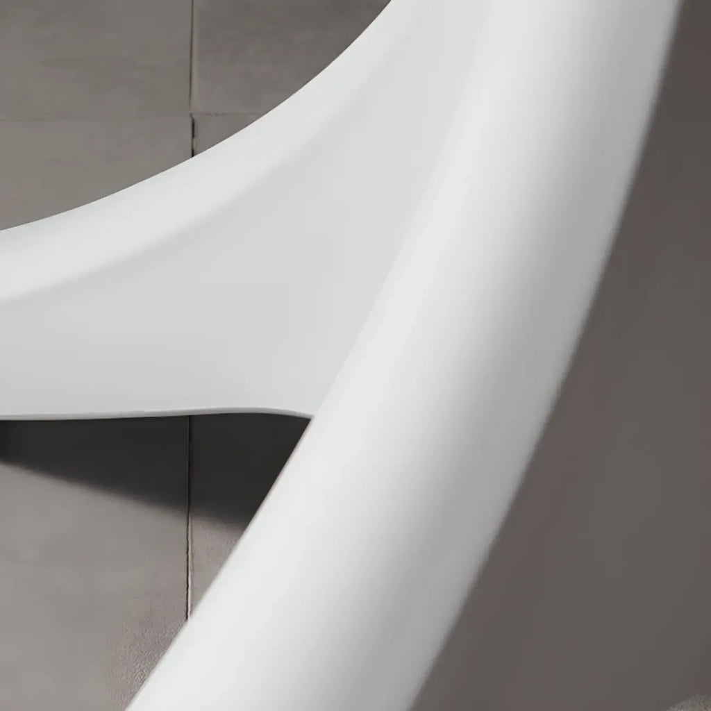Modern Round White Acrylic Pub Bar Table for Bistro