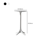 Modern Round White Acrylic Pub Bar Table for Bistro