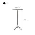 Modern Round White Acrylic Pub Bar Table for Bistro