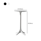 Modern Round White Acrylic Pub Bar Table for Bistro