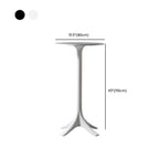 Modern Round White Acrylic Pub Bar Table for Bistro