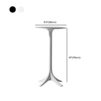 Modern Round White Acrylic Pub Bar Table for Bistro