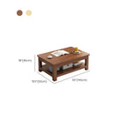 Minimalist Black Wood End Table with Storage for Living Room