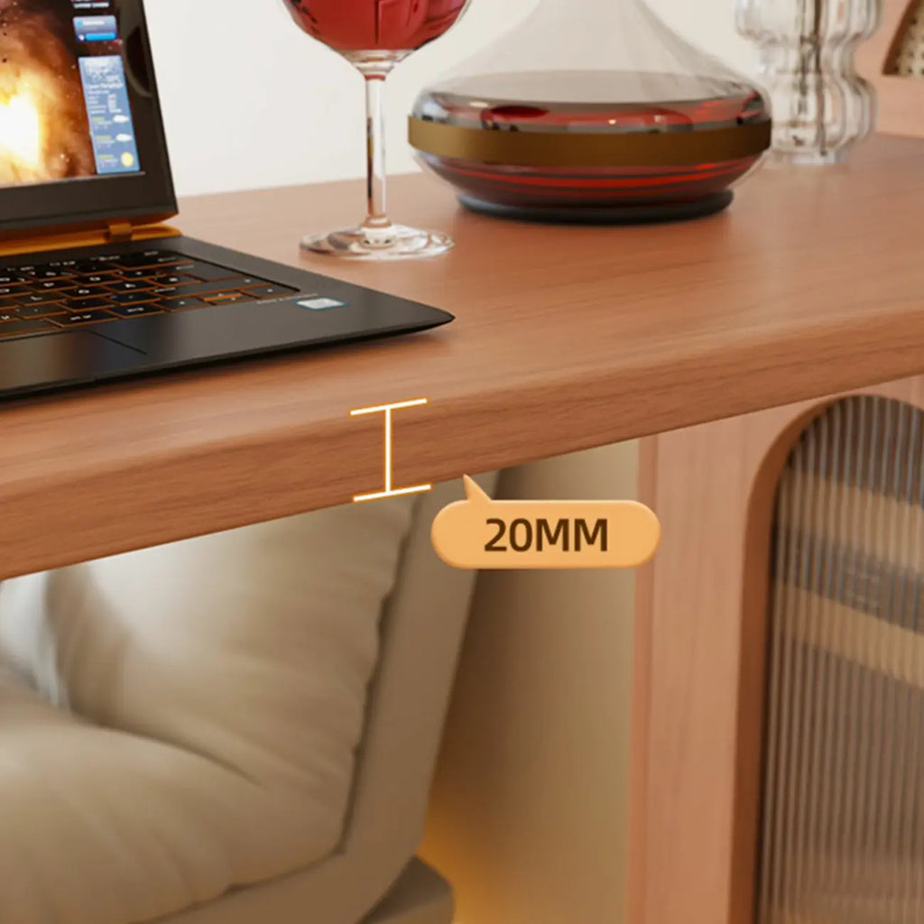 Modern 48-Inch Wooden Bar Table with Drawer Storage