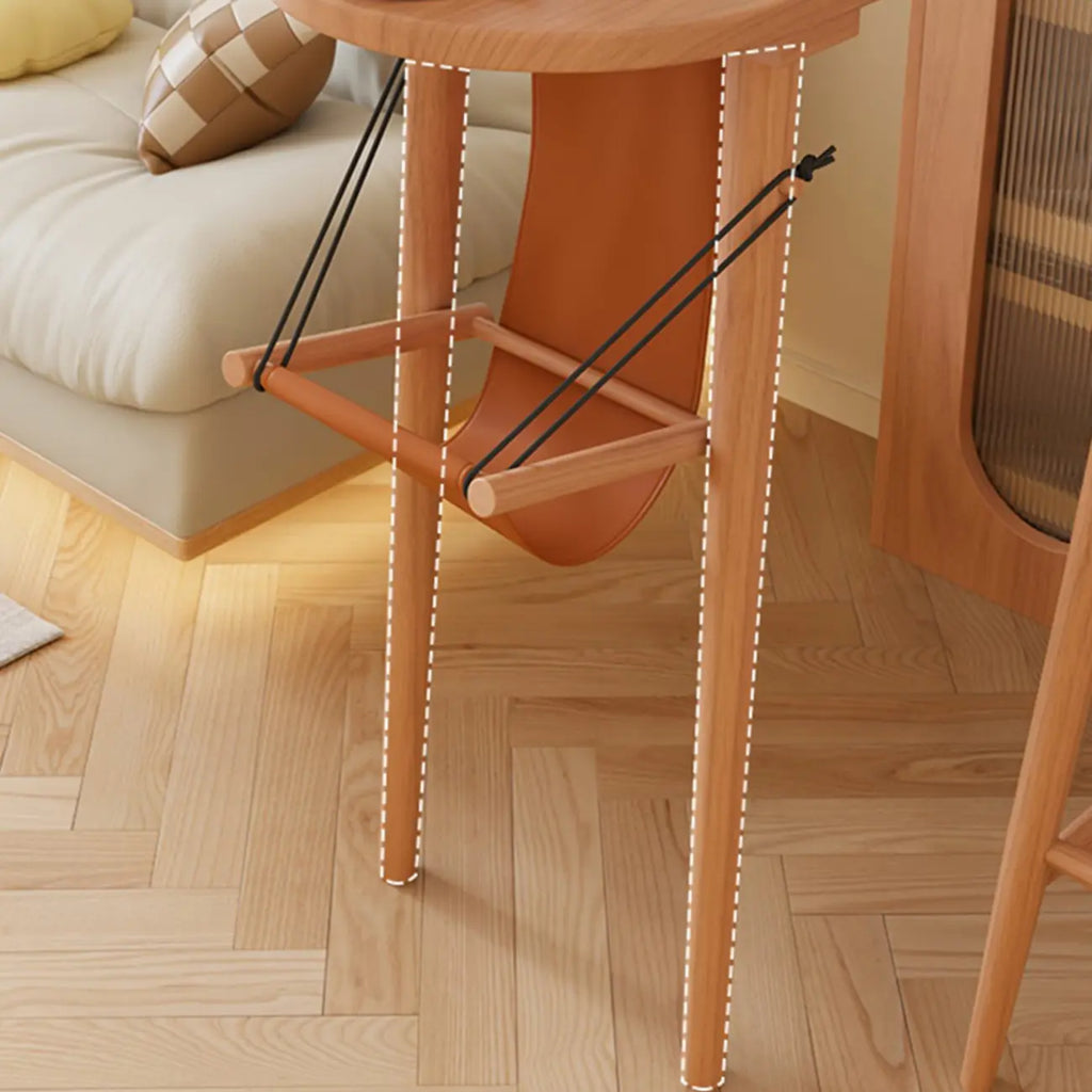 Modern 48-Inch Wooden Bar Table with Drawer Storage