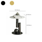 Modern Light Luxury White Oval Coffee Table with Metal Base