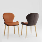 Modern Wingback Faux Leather Upholstered Dining Chair