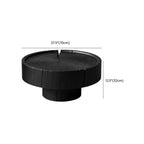 Modern Minimalist Wood Black Coffee Table with Tray Top