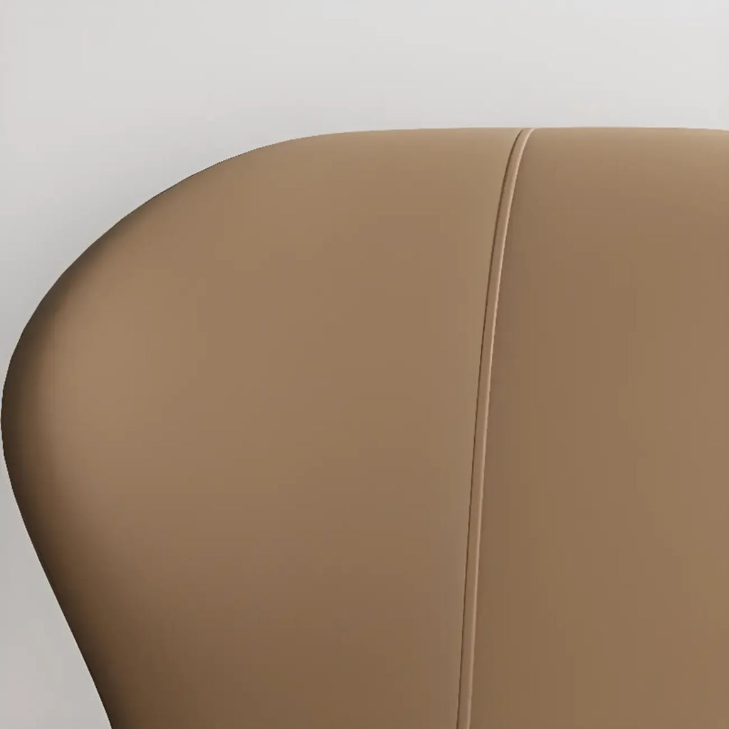 Modern Wingback Faux Leather Upholstered Dining Chair