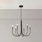 Mid-Century Branch Ceiling Chandelier with Adjustable Height