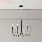 Mid-Century Branch Ceiling Chandelier with Adjustable Height