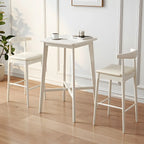 Modern Rubber Wood Square Bar Height Table