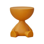 White Stylish Plastic Round End Table for Living Room