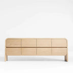 19.5''W Elegant Wooden Dresser with 8-Drawers for Bedroom