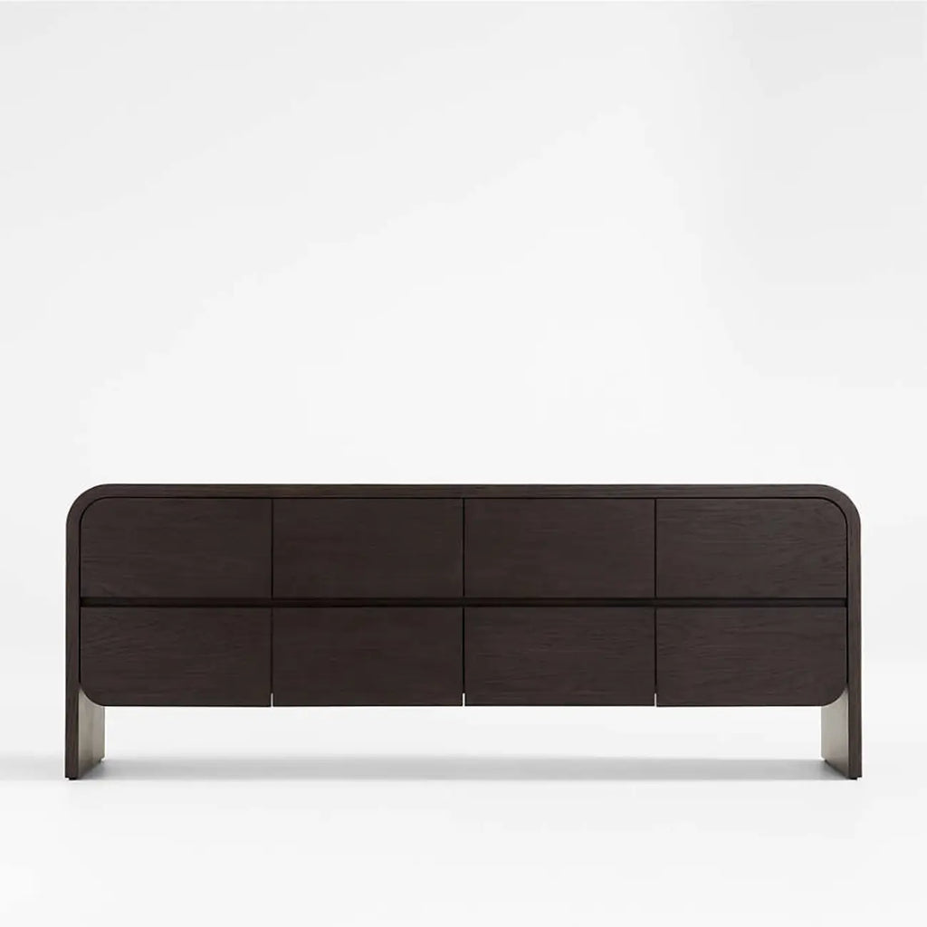 19.5''W Elegant Wooden Dresser with 8-Drawers for Bedroom
