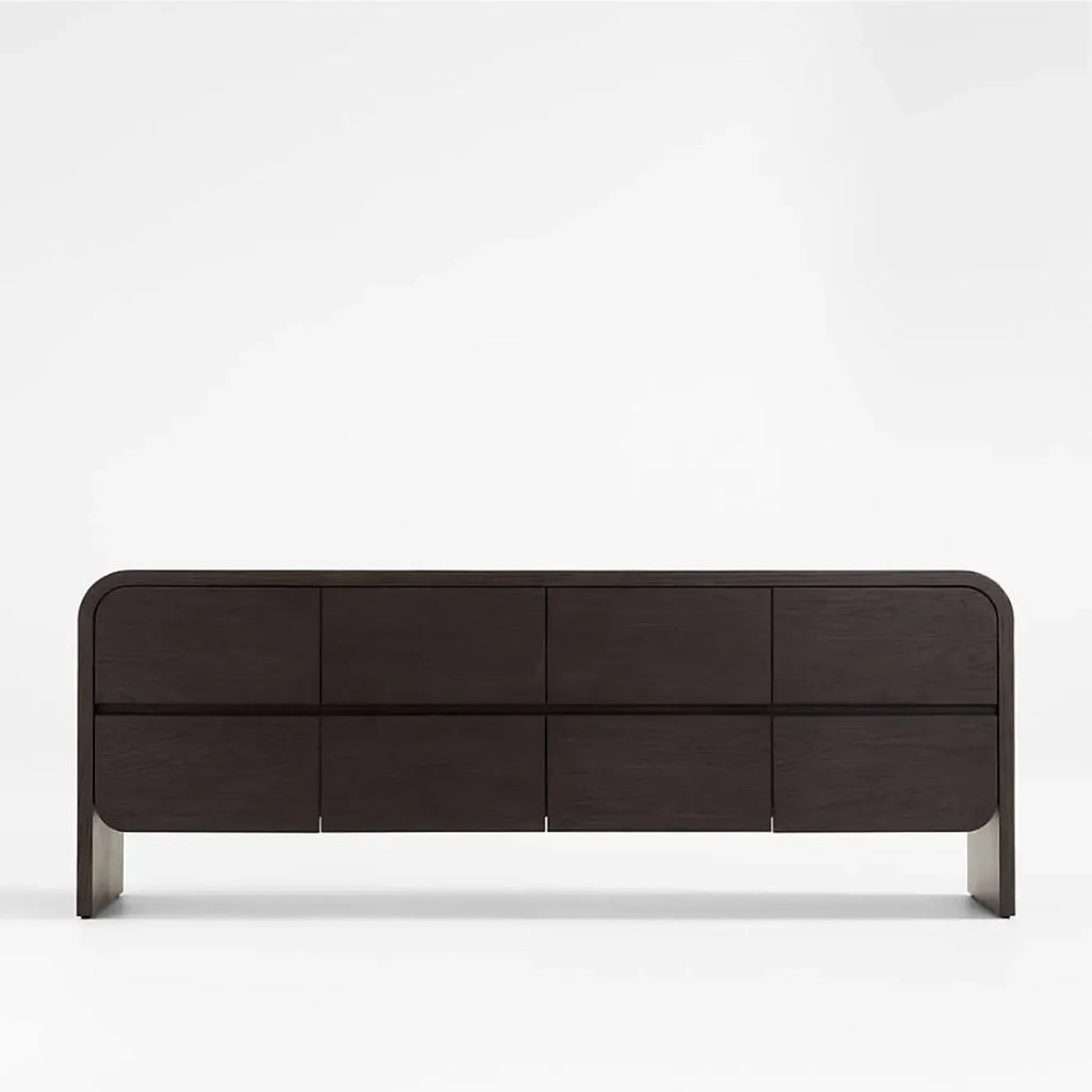 19.5''W Elegant Wooden Dresser with 8-Drawers for Bedroom