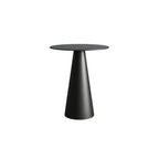 Modern Black Metal Round End Table for Living Room