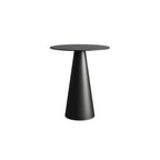 Modern Black Metal Round End Table for Living Room