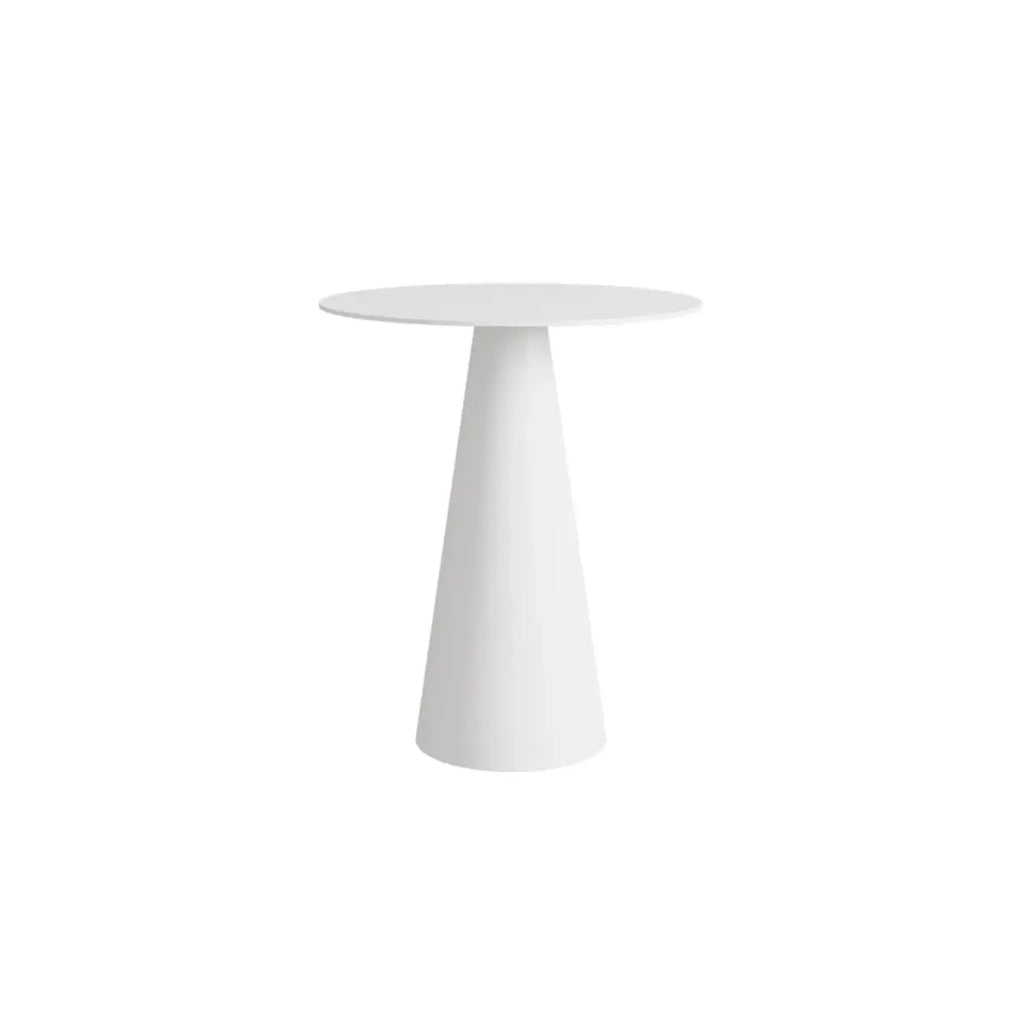 Modern Black Metal Round End Table for Living Room