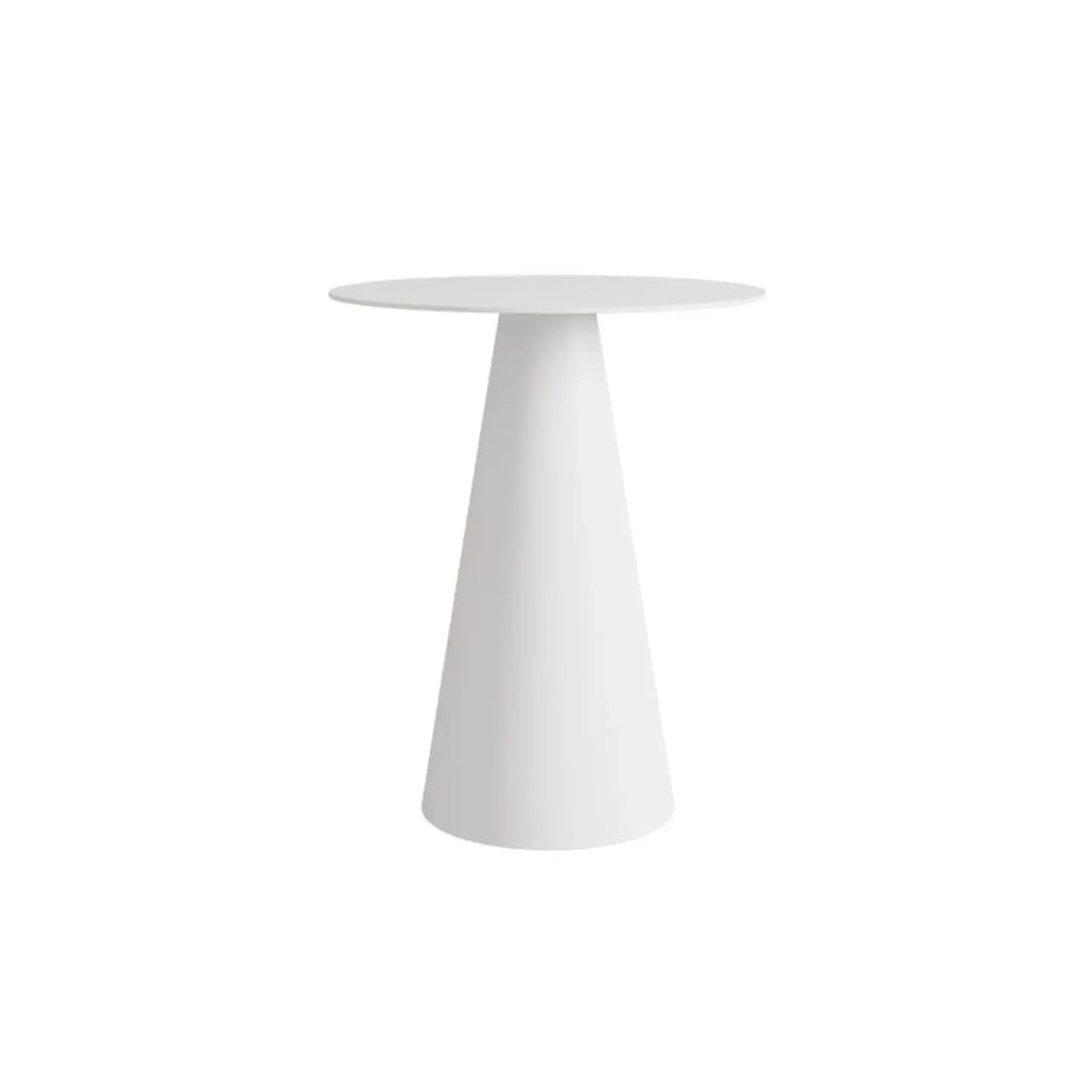 Modern Black Metal Round End Table for Living Room