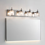 4 Bulb Vintage Bath Vanity Light with Brushed Nickel Shade