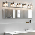 4 Bulb Vintage Bath Vanity Light with Brushed Nickel Shade