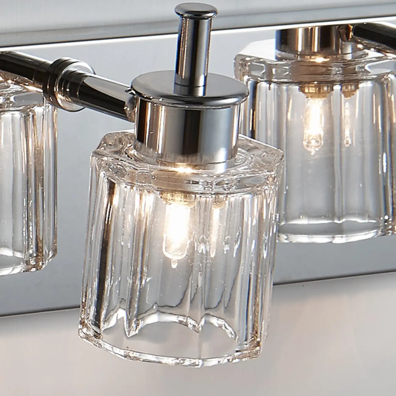 4 Bulb Vintage Bath Vanity Light with Brushed Nickel Shade