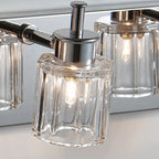 4 Bulb Vintage Bath Vanity Light with Brushed Nickel Shade