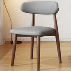 Mid-Century Modern Wooden Dining Chair Set of 2