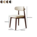 Mid-Century Modern Wooden Dining Chair Set of 2