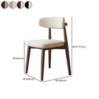 Mid-Century Modern Wooden Dining Chair Set of 2