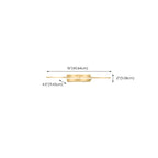 1-Light Linear Golden LED Vanity Light for Bathroom Decor