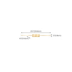 1-Light Linear Golden LED Vanity Light for Bathroom Decor