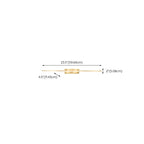1-Light Linear Golden LED Vanity Light for Bathroom Decor