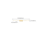 1-Light Linear Golden LED Vanity Light for Bathroom Decor