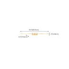 1-Light Linear Golden LED Vanity Light for Bathroom Decor