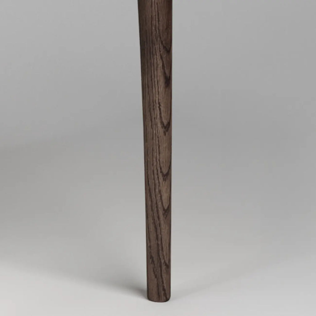 Modern Upholstered Dining Chair Square Shape with Wood Arms