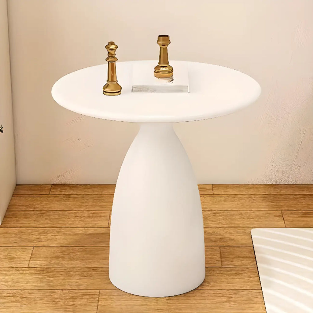 Minimalist Black Metal Round Side Table for Living Room