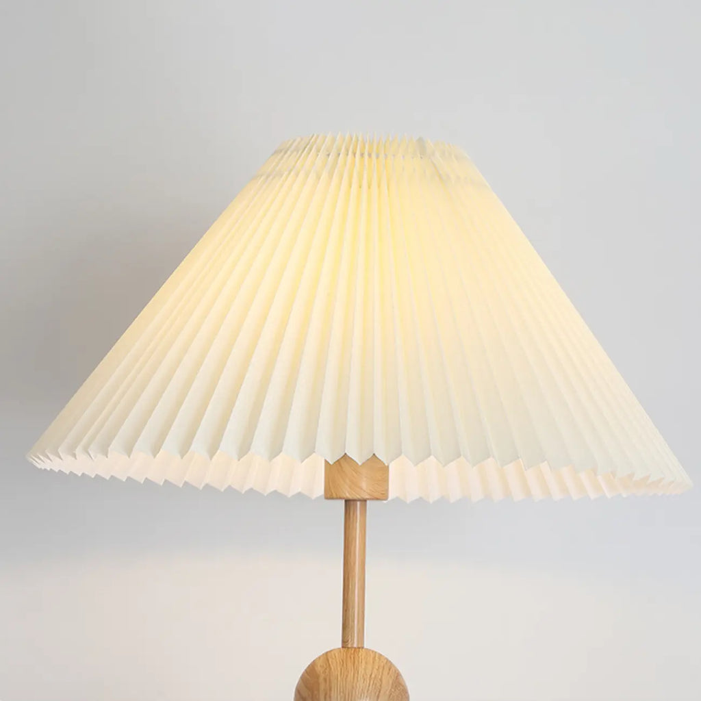Adjustable Stacked Ball Floor Lamp with Fabric Shade