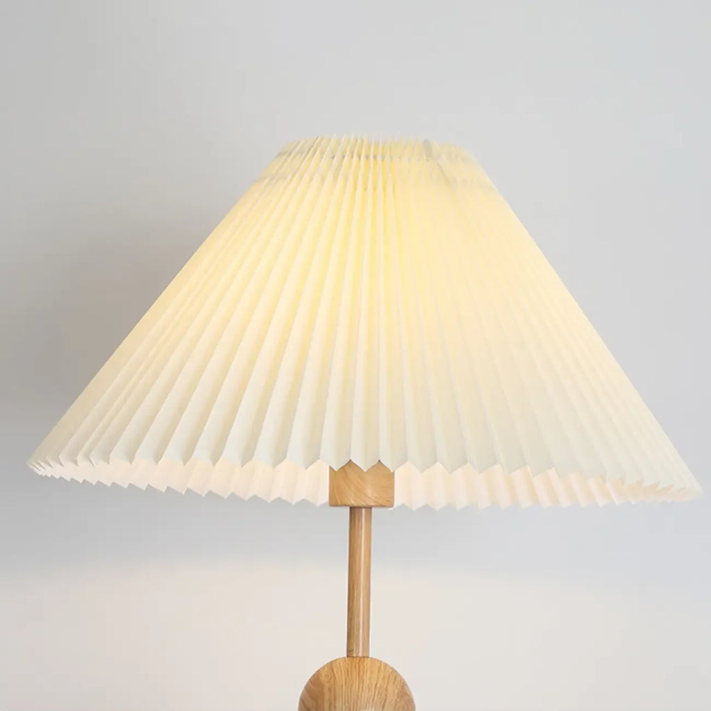 Adjustable Stacked Ball Floor Lamp with Fabric Shade