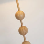 Adjustable Stacked Ball Floor Lamp with Fabric Shade