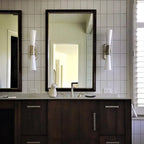 Elegant Glass Wall-Mounted Vanity Light for Bathroom Art Deco