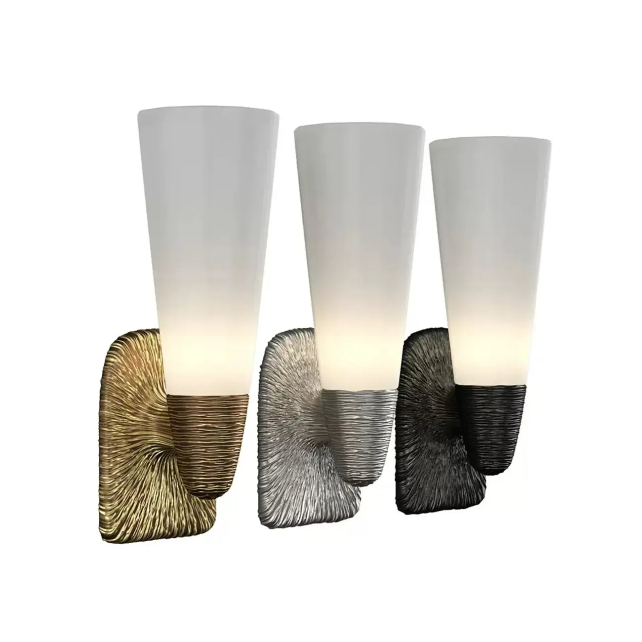 Elegant Glass Wall-Mounted Vanity Light for Bathroom Art Deco