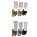 Elegant Glass Wall-Mounted Vanity Light for Bathroom Art Deco
