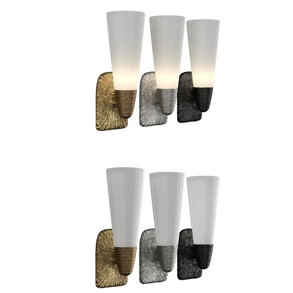 Elegant Glass Wall-Mounted Vanity Light for Bathroom Art Deco