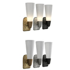 Elegant Glass Wall-Mounted Vanity Light for Bathroom Art Deco
