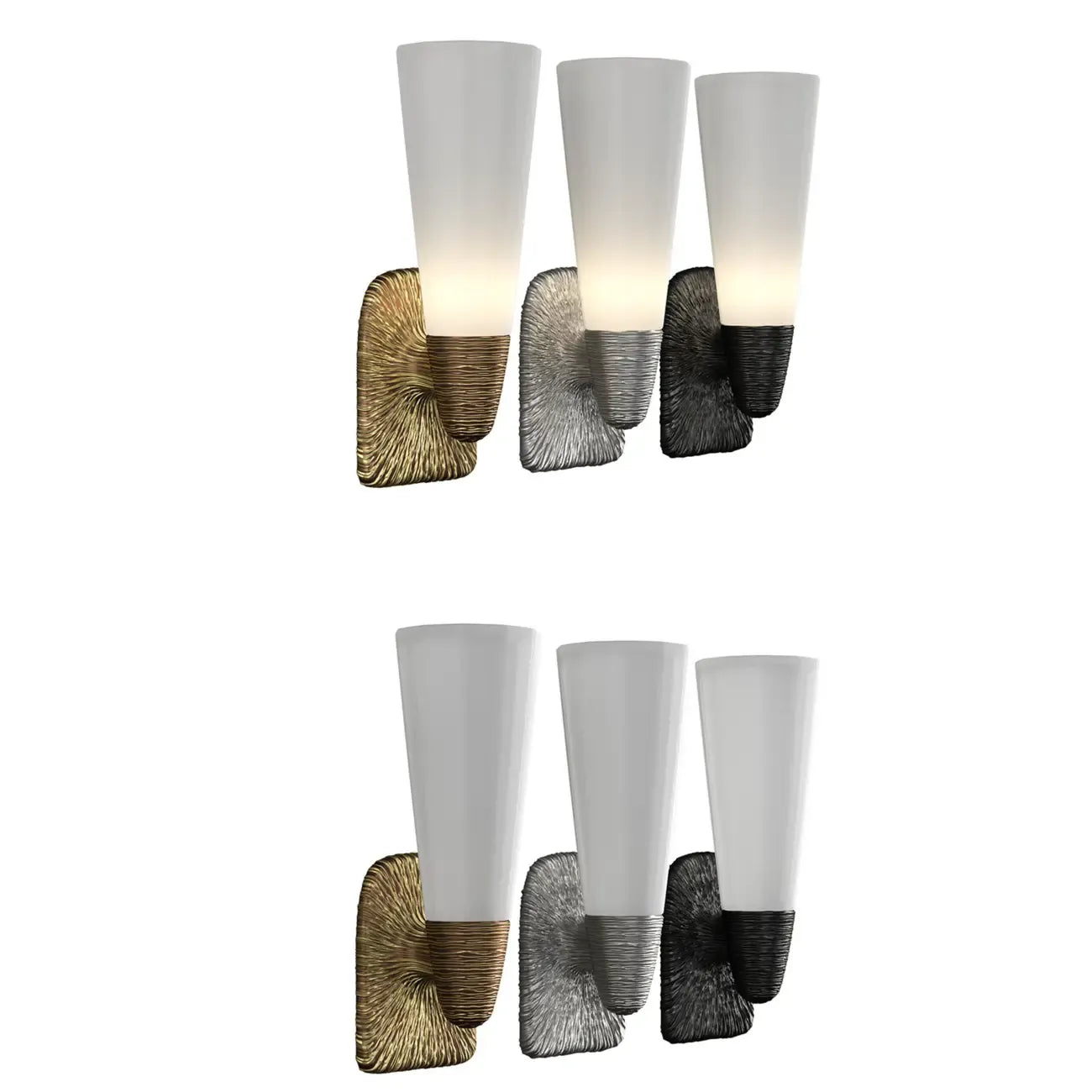 Elegant Glass Wall-Mounted Vanity Light for Bathroom Art Deco