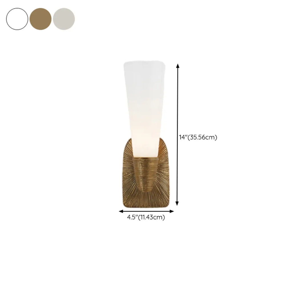 Elegant Glass Wall-Mounted Vanity Light for Bathroom Art Deco